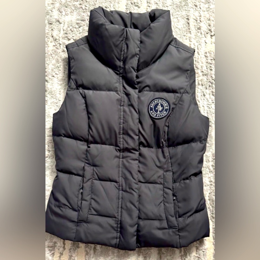 Abercrombie & Fitch Navy and White Label Jacket